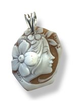 Pendente Mandile 1922 Donna Cammei  in Argento Conchiglia 2MCICM58 - 2MCICM58